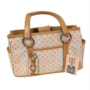 Liz Claiborne Villager Y2K pastel Rainbow print handbag purse‎ NWT